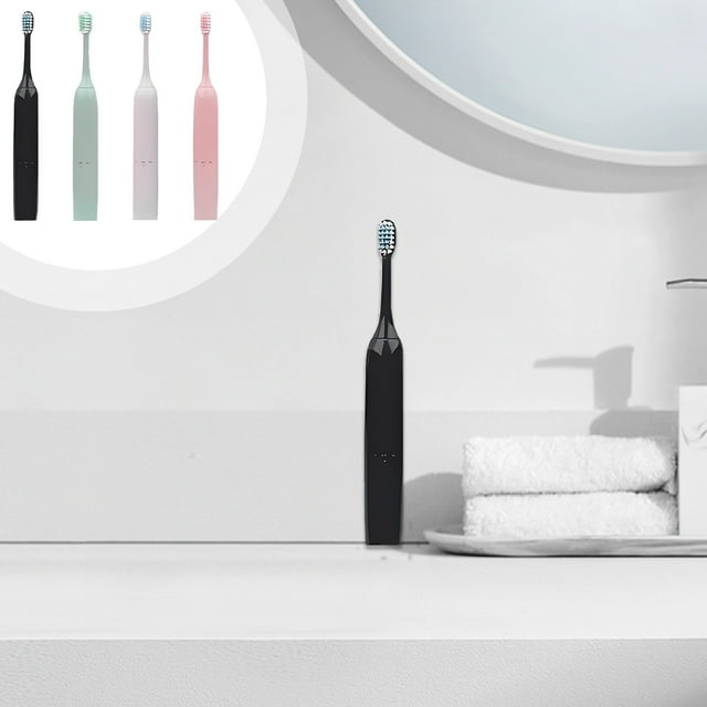 4 Pcs Sonic Electric Toothbrush for Adults - Rechargeable Electric Toothbrush, Teeth Whitening, Power Electric Toothbrush with Holder, IPX7 Water Proof, Detachable Battery Toothbrush