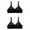 Black, variant on 2 PC Wireless Support Bras for Older Women 2024 Plus Size Full Coverage Push up Bralettes No Underwire Everyday Bras