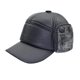thumbnail image 1 of Boinas de cuero Cubierta de oreja de cuero para hombre Casquillo de cuero de invierno de mediana edad Gorra delantera de cuero ajustable ajustable (Negro), 1 of 5