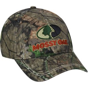 Mossy Oak Country Men's Stretch Fit Logo Cap Green