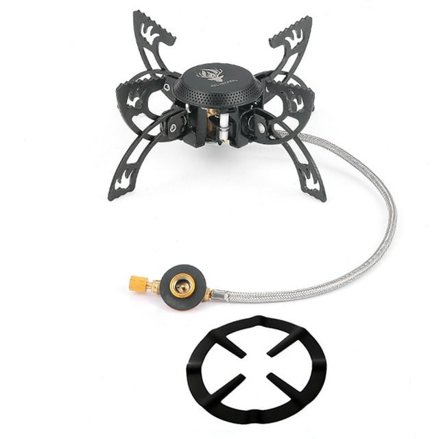 Réchaud à Allumage Électronique Extérieur portable Accessoires de Cuisson Réchaud à Gaz Pliable Réchaud de camping Randonnée Réchaud à Gaz Réchaud à Baril