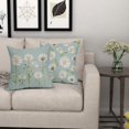 thumbnail image 6 of Spring Summer Daisy Pillow Covers 16x16 Set of 2 Watercolor White Flower Print Blue Decorative Throw Pillows Outdoor Pillowcase Square Linen Farmhouse Cushion Case Decor for Couch Sofa Bed, 6 of 6