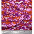 thumbnail image 1 of Soimoi Crepe Silk Fabric Two Tone Camouflage Print Fabric by Yard 42 Inch Wide, 1 of 1