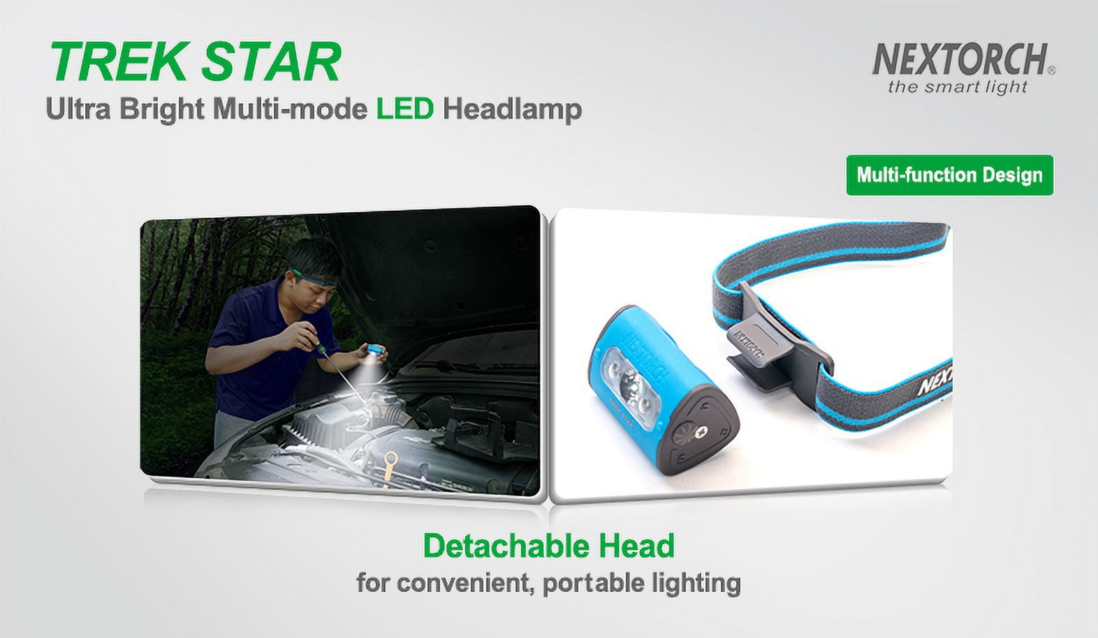 Nextorch Trek Star Headlamp, Green