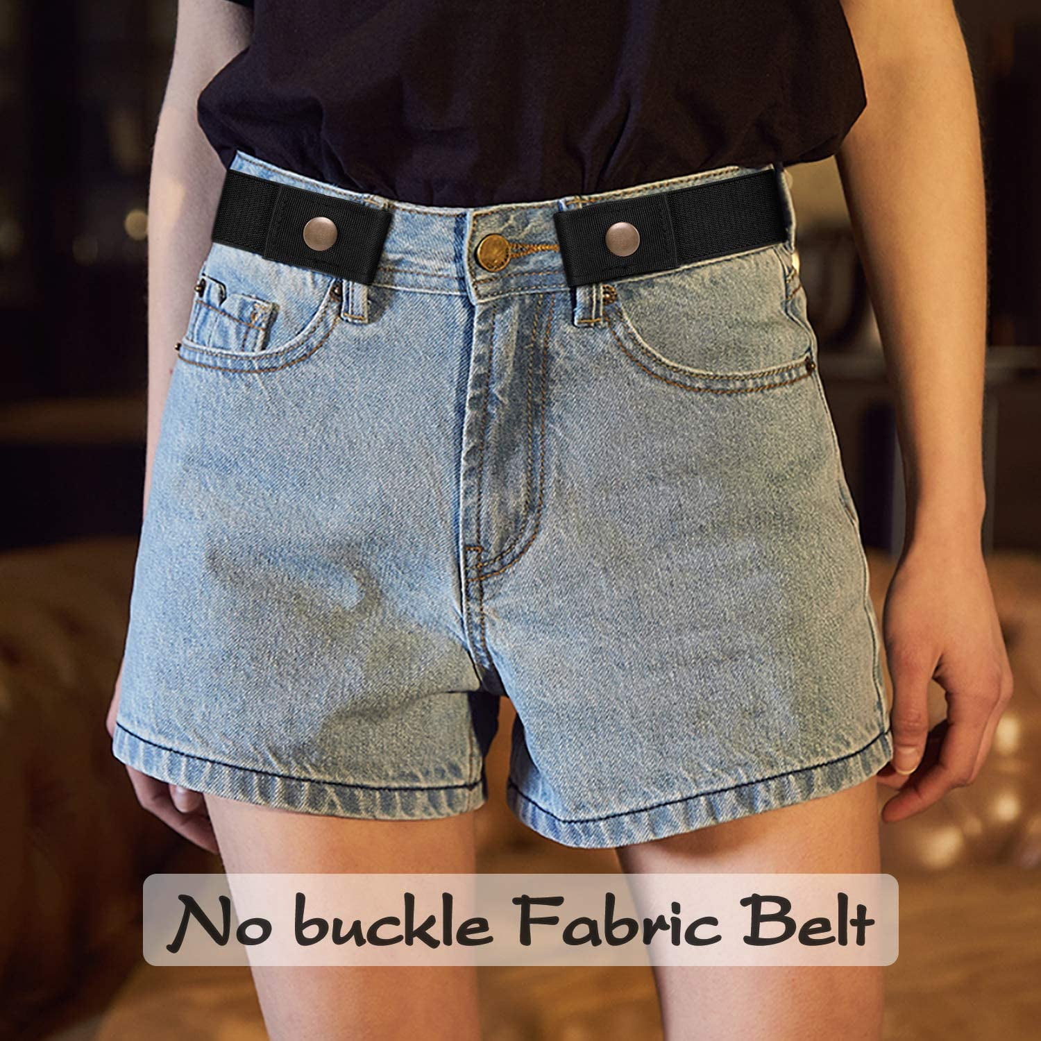 Ceinture Élastique Sans Boucle - Lot De 4 - Réglable Et Confortable - Pour Jeans, Robes, Pantalons - 8