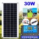 thumbnail image 2 of 2X Células Solares de Panel Solar Flexible de 30 W para Coche, RV, , Techo, Furgoneta, Batería Solar para Acampar, Módulo de Controlador Solar 10A, 2 of 8