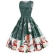thumbnail image 4 of Vestidos de Navidad Para Mujer Vestido de Encaje Con Estampado Delgado Vestido Sin Mangas Con Cuello Redondo Odeerbi  ODB201001, 4 of 9