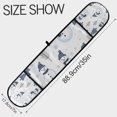 thumbnail image 3 of Yayeee Double Oven Mitt Kitchen Heat Resistant Baking 35" x7" Quilted Glove, Cartoon Snowmen, 3 of 6