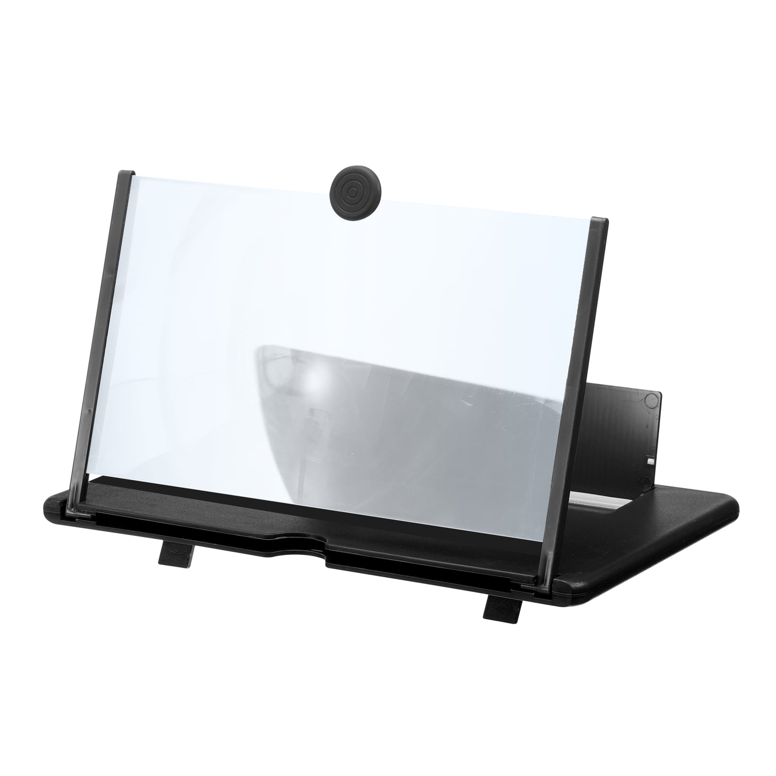 12" Screen Magnifier for Cell Phone, 3D HD Magnifying Projector Screen Amplifier Stand, Black 10.6x7x0.6"