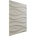 thumbnail image 2 of Ekena Millwork 19 5/8"W x 19 5/8"H Swell EnduraWall Decorative 3D Wall Panel, UltraCover Satin Blossom White (Covers 2.67 Sq. Ft.), 2 of 6