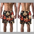 thumbnail image 3 of luoweisi Men's Beach Shorts Quick Dry Swim Trunks with Mesh Lining Merry Chrismas XL, 3 of 5