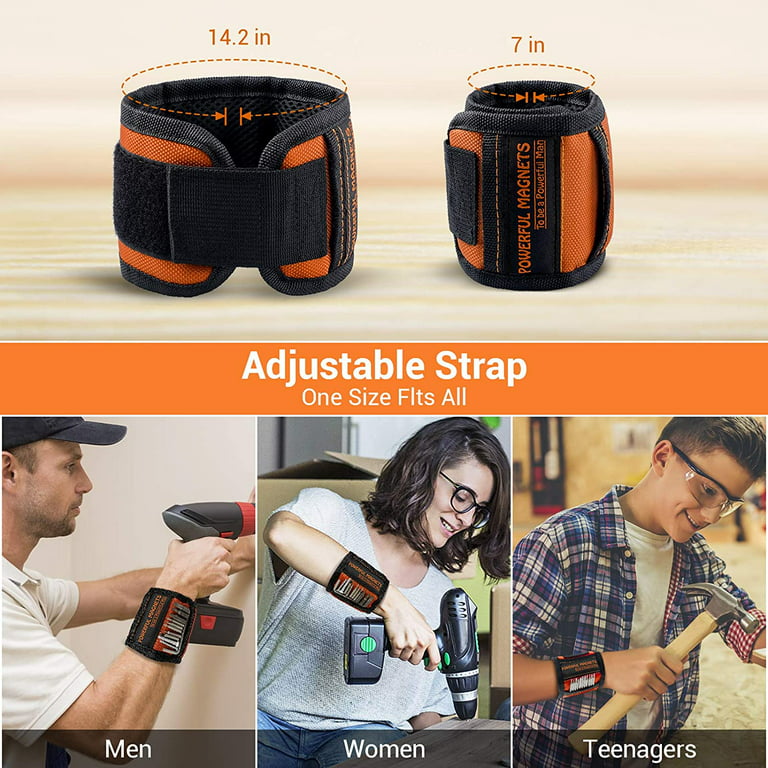  Tools Gifts for Men Stocking Stuffers Christmas - Magnetic  Wristband for Holding Screws Wrist Magnet Tool Belt Holder Cool Gadgets for  Men Birthday Gifts for Dad Father Women Adults Mens Gift