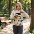thumbnail image 3 of Pet Carrier Backpack, Legs Out Adjustable Pet Front Cat Dog Carrier Backpack, Easy-Fit Dog Travel Backpack Carrier for Hiking Camping for Small Medium Puppies Cats, 3 of 5