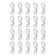 thumbnail image 1 of 20 Piece Mini Carabiner Set Carabiner Hook Snap Closure Keyring Clips Snap Buckle Spring Backpack Clasps Hooks for Camping, 1 of 6