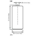 thumbnail image 7 of 6x OmniCel ER14335 3.6V 1.65Ah 2/3AA Lithium Battery w/ Tabs Utility Telematics, 7 of 7