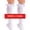 White, variant on Women's Knee High Lace Ruffle Socks with Bow