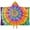 Colorful Rainbow Tie, variant on Indigo Tie Dye Floral Mandala Hooded Bath Towel,50"x30" for Ages 3 To 12 Kids, Quick Dry Lightweight Soft Microfiber Hood Beach Towel Cover Up for Kids