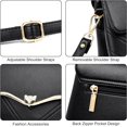 thumbnail image 2 of Small Crossbody Shoulder Bag for Womens Vegan PU Leather Clutch Purses with Adjustable Strap, 2 of 7