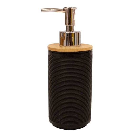Dispensador Mainstays de Plástico con relieve en Rayas Negro