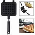 thumbnail image 2 of Manual Waffle Maker, Aluminum Stovetop Waffle Maker with Non-Stic, 2 of 5