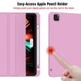 thumbnail image 3 of WZOOP Customizable iPad Pro 12.9 Inch Case 2022/2021/2020 (6th/5th/4th Gen) with Pencil Holder - Smart Case with Touch ID, Auto Wake/Sleep & 2nd Gen Pencil Charging (Midnight Green), 3 of 8