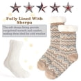 thumbnail image 4 of Cozylook 2-Pack Women's Fuzzy Slipper Socks Sherpa Lined, Non-Slip Grippers, 4 of 6