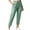 Green, variant on Xdegoge Cropped Pants for Women High Waisted Tapered Drawstring Casual Lounge Joggers Pants with Pockets Rolled Hem Workout Lightweight Athletic Trousers