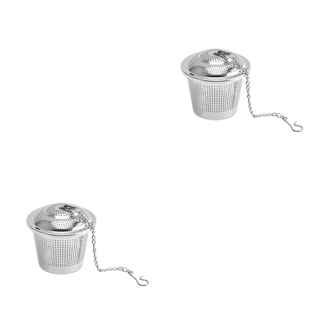 Injueey Filtro de especias cilíndrico reutilizable malla filtros de café bola té hoja sopa colador más empinado tetera accesorios para el Type3 NO3