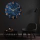 thumbnail image 3 of Gran reloj de pared decorativo de cristal Colco Relojes de pared 3D silenciosos sin tic reloj de habitación, 3 of 8