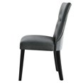thumbnail image 6 of Side Dining Chair, Set of 2, Grey Gray, Velvet, Modern Contemporary, Kitchen Room Cafe Bistro Restaurant Hospitality, 6 of 9