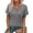Black #172, variant on Womens Short Sleeve Sweater Striped Waffle Knit Tops V Neck Spring Summer T Shirts Casual Blouses Outfits Beige 2XL