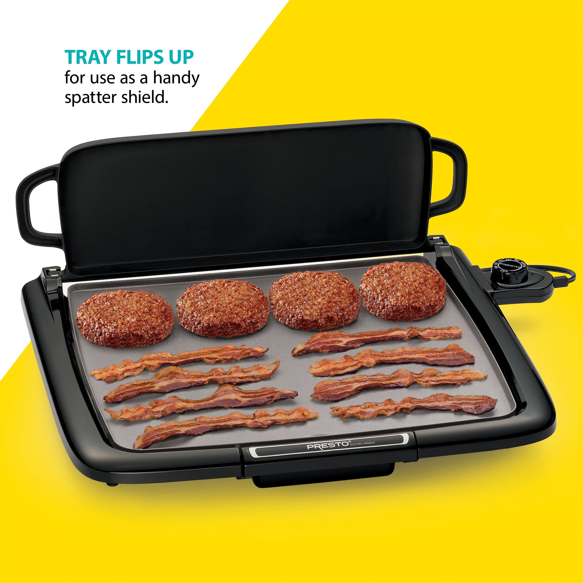 Presto Ceramic Electric Griddle/Warmer Plus, Black 07024
