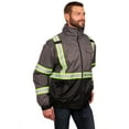 thumbnail image 5 of Bass Creek Outfitters Men's Oxford Insulated Safety Work Jacket with Hidden Hood, Sizes S-3XL, 5 of 13