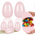 thumbnail image 2 of DefiDgd 12inch Large Egg Storage Box,Openable Eggs Box Empty Fillable Colorful Plastic Eggs for Easter Hunt Treats Candy Snack Fillers Party Supplies Home Decoration(Pink), 2 of 6