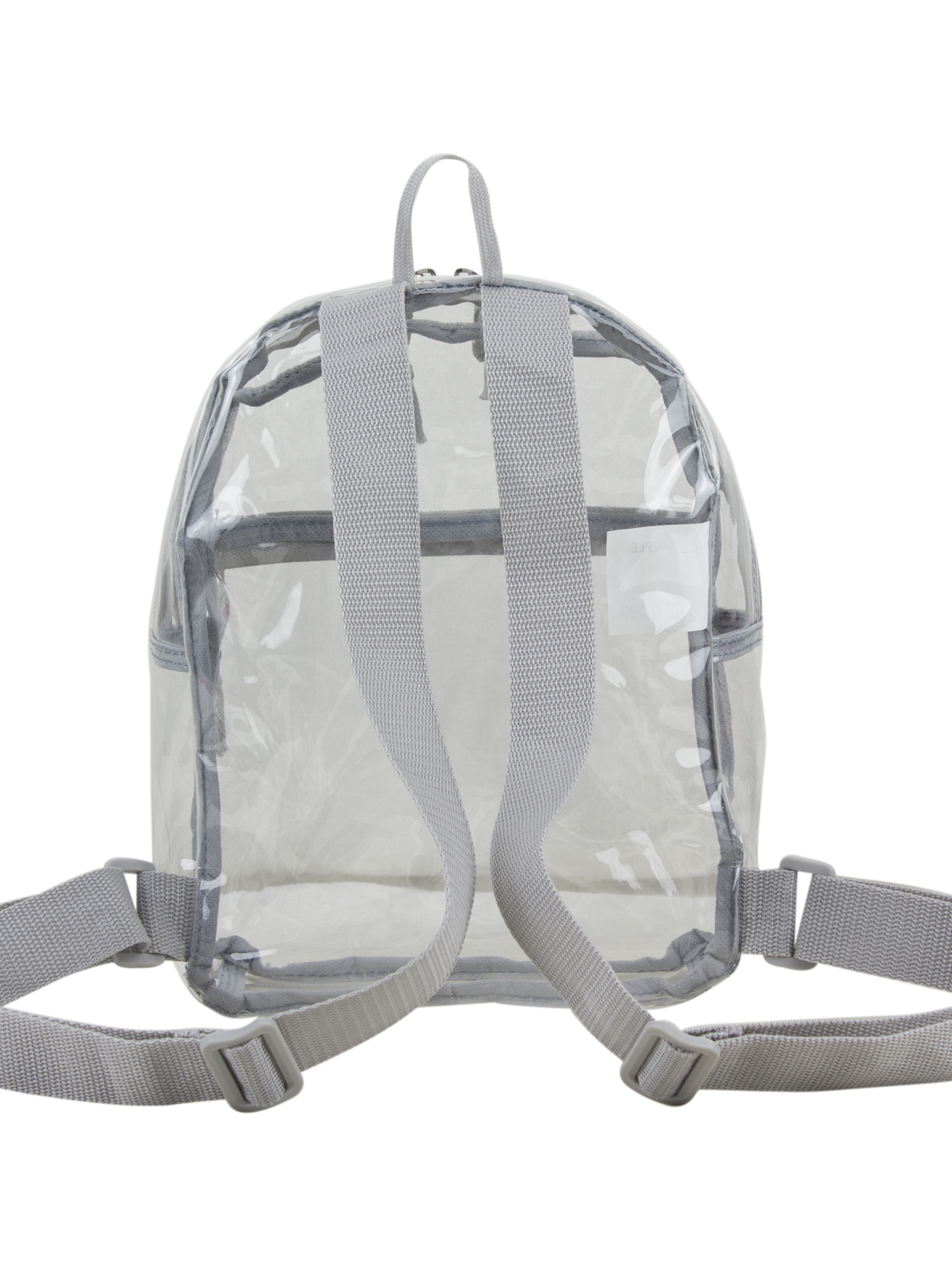 Eastsport Unisex Clear Mini Backpack, Soft Silver