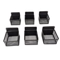 thumbnail image 1 of Abbracc 6x Tea Bag Organizer Individual Tea Holder for Counter Refrigerator black, 1 of 9