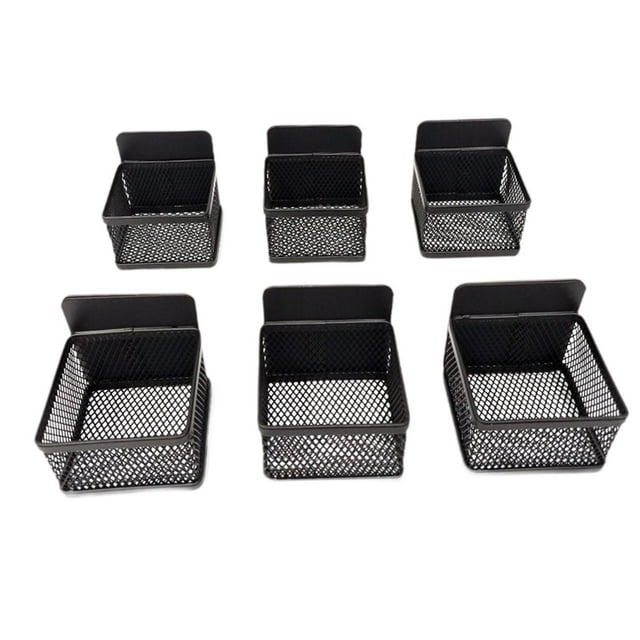 Abbracc 6x Tea Bag Organizer Individual Tea Holder for Counter Refrigerator black