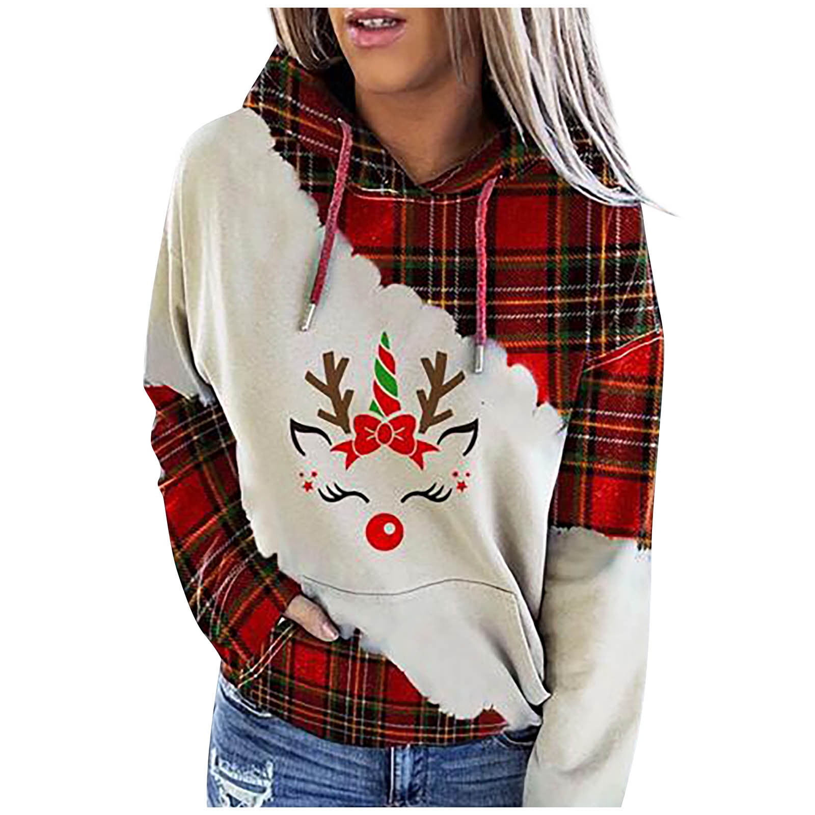 Dillar Women Christmas Letters Printed 