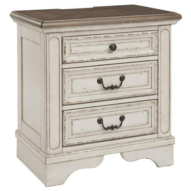 Benjara Bm213305 Transitional Wooden Three Drawer Nightstand With Open Platform Top White 27 75 X 27 X 17 In Walmart Com Walmart Com