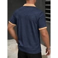thumbnail image 3 of RICHCOIN Polo Shirts for Men V Neck Short Sleeve Golf Shirts Casual Textured Knit Old Money Tops, 3 of 7