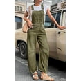 thumbnail image 4 of Datmelove Denim Overalls for Women Barrel Wide Leg Bib Baggy Jeans Adjustable Denim Romper Stretch Jumpsuit Y2K Pants, 4 of 5