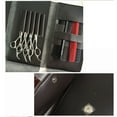 thumbnail image 2 of Pro Leather Hair Scissor Bag Scissors Waist Pack Pet Hairdressing Tool Pouch Holder Case, 2 of 7