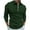 Green, variant on Aoochasliy Mens Shirts Casual Long-sleeved Lapel Striped Pocket Zipper Shirt
