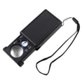 thumbnail image 1 of 30 60 veces LED UV moneda lupa Detector sellos joyería lupa vidrio, 1 of 6