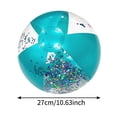 thumbnail image 2 of Outdoor Pvc Inflatable Beach Ball, 10.63 Inch Portable Sturdy Solid Waterproof Pool Toys for Summer Pool Party Decorations, Beach Games, Indoor Outdoor Yard Festival Decorations, 2 of 7