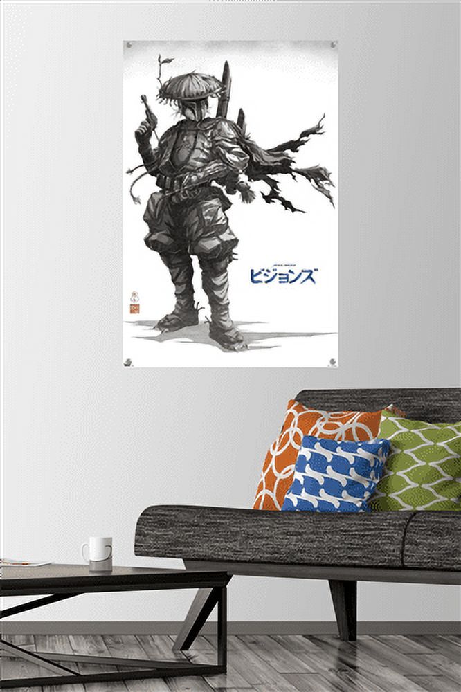 Star Wars: Visions - Boba Wall Poster with Pushpins, 22.375" x 34"