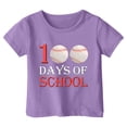 thumbnail image 1 of Icvfdpl Hauts Athlétiques pour Filles, T-Shirt à Manches Courtes Col Rond Imprimé Garçon Doux 6-7 Ans, 1 of 4