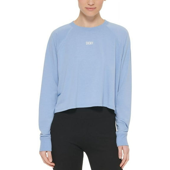 DKNY Women's Lightweight Super Soft Pullover Purple Size X-Large