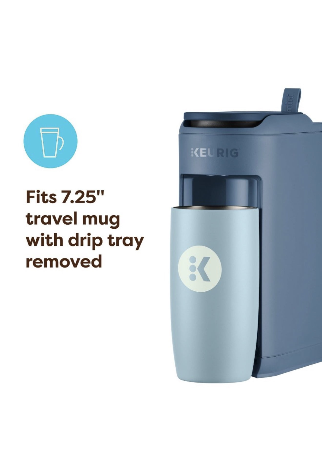 Keurig K-Mini Mate Single-Serve K-Cup Pod Coffee Maker Deep Blue Sea