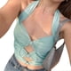 thumbnail image 4 of Women's Sleeveless Strappy Tank Top Hollow Out Y2k Going Out Crop Tank Tops For Party Cocktail Vacation, 4 of 4
